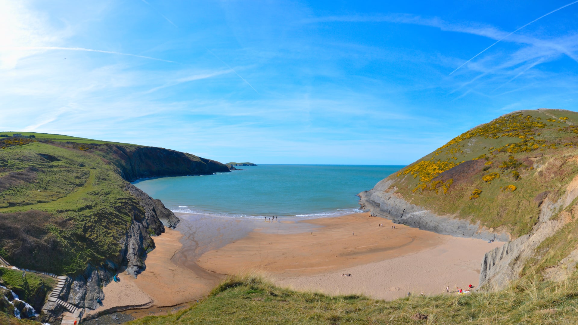 Mwnt Bay and Steps Down
