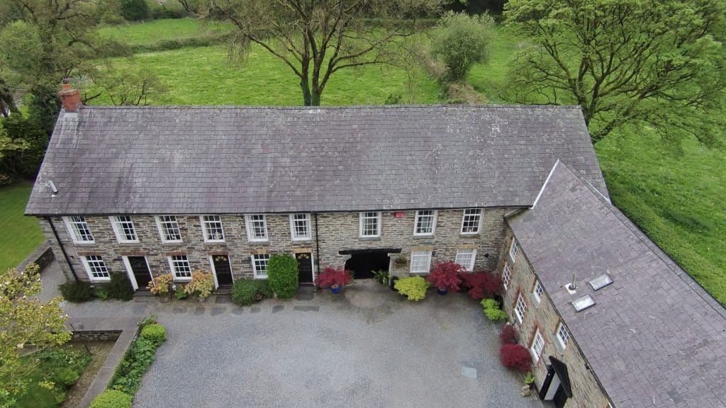 Dolgoch Mill Cottages from Above